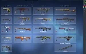 Conta com mais de R$ 1500 em skins, cards e spreys