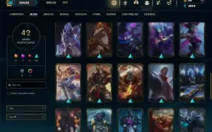 Unranked com 80 Champs e 42 Skins ( TOP / JG )