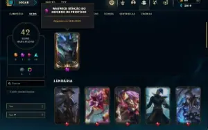 Unranked com 80 Champs e 42 Skins ( TOP / JG )