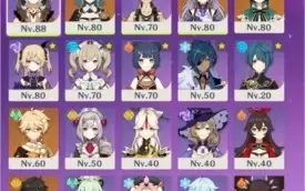 Genshin Impact AR51  Venti, Keqing, Jean, Zhongli
