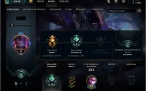 Conta lol platina 4 + 324 skins
