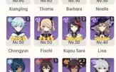Ayaka C1+Raiden+Lança de jade+itto
