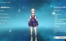 Ayaka C1+Raiden+Lança de jade+itto