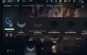 Conta Unranked com 110 Champs e 78 Skins + 2 Prestigios