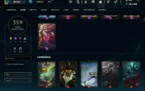 Diamante 3 com TODOS os Champs e 359 Skins ( Nivel 812)