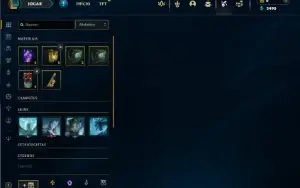 Platina 4 com 30 Champs e 1 Skin + 4 Fragmentos