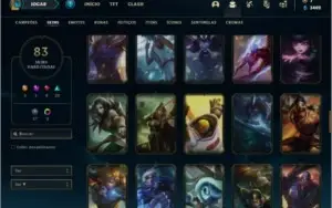 Conta prata 3 com 145 champs e 83 skins ( 300k de Riven )
