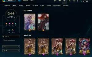 conta lol full acesso, passo para seu email, muitas skins