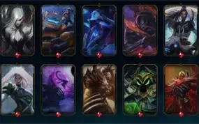 Conta do LoL com 261 Skins e 137 champs