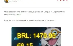 Conta do LoL com 261 Skins e 137 champs