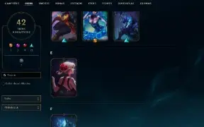 Unranked com 70 Champs e 42 Skins ( MID / TOP / JG )