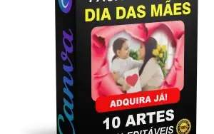 Pack Canva Dia das Mães Vol 2 - 10 Artes Editáveis