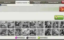Chash of Clans centro de vila 10 - 2712 gemas