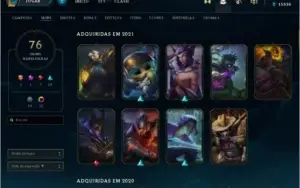 Conta lol, 1kkk de maestria com Talon e 4.7k de rp