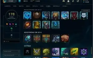 Conta lol, 1kkk de maestria com Talon e 4.7k de rp