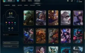 CONTA DIAMANTE 3 COM TODOS OS CAMPEÕES.