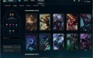 CONTA DIAMANTE 3 COM TODOS OS CAMPEÕES.