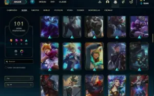 Conta prata 3 com 160 Champs e 101 Skins