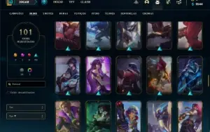 Conta prata 3 com 160 Champs e 101 Skins