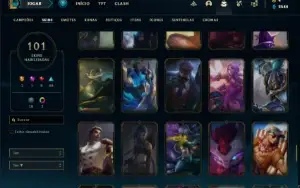 Conta prata 3 com 160 Champs e 101 Skins