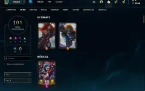 Conta prata 3 com 160 Champs e 101 Skins