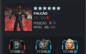 Conta Marvel torneio de campeões
