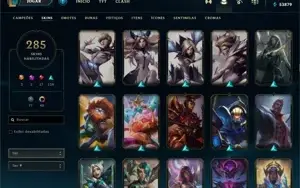 Conta League of Legends com 285 Skins