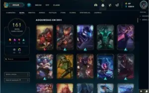 Conta LoL todos os campeões 161 skins