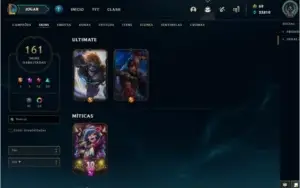Conta LoL todos os campeões 161 skins