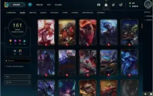Conta LoL todos os campeões 161 skins