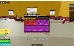 CONTA DE BLOXFRUIT COM CDK, GODHUMAN, FRUTAS MITICAS E DOUGH