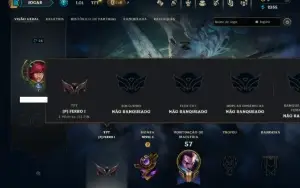 Unranked com 35 Champs e 3 Skins
