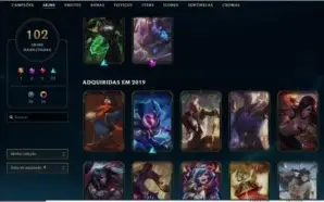 Vendo conta do LOL gold 3 102 skins com Kog'maw Hextec