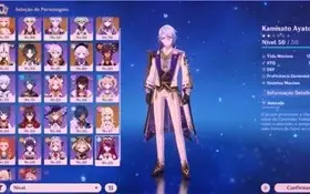 AR55 Yoimiya, Xiao, Ayato, 4 armas 5* e 27 personagens