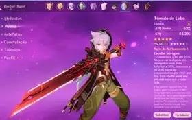AR55 Yoimiya, Xiao, Ayato, 4 armas 5* e 27 personagens