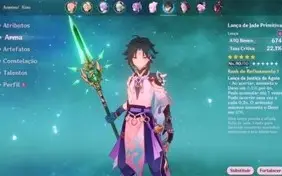 AR55 Yoimiya, Xiao, Ayato, 4 armas 5* e 27 personagens