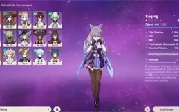 Keqing + Mona + Cortadora da Neblina + Banner garantido