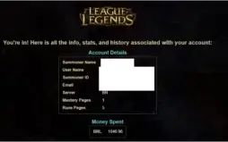 Conta Diamante 2, 88 Skins, mais de 1000 reais gastos