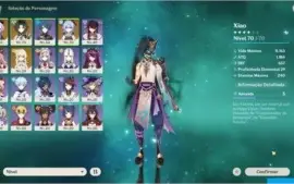 AR35 - Xiao, Ganyu, Tumulo do Lobo Qiqi C2(Banner Garantido)