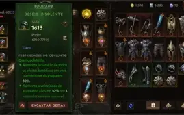 Cruzado Diablo Immortal - Ressonância: 1050 / TC: 6888