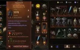 Cruzado Diablo Immortal - Ressonância: 1050 / TC: 6888