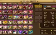 conta summoners war no servidor global com 64 nat5 e 190 6*