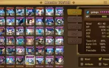 conta summoners war no servidor global com 64 nat5 e 190 6*