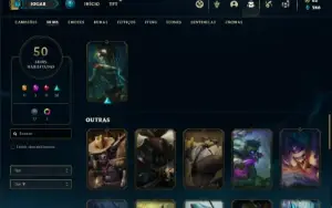 Conta ouro 4 com 100 Champs e 50 Skins