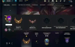 Conta ouro 4 com 100 Champs e 50 Skins