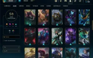 Conta ouro 4 com 100 Champs e 50 Skins