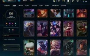 Conta ouro 4 com 100 Champs e 50 Skins