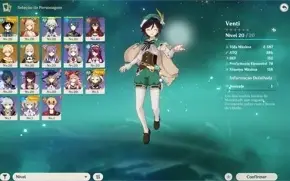 yoimiya + venti + jean + keqing Ar15 servidor da america