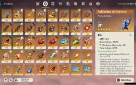 GENSHIN IMPACT - AR53, 11T5⭐Hutao C1 + Bis,Neuvillette + Bis