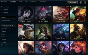 Unranked com 125 Champs e 73 Skins + 800 RP